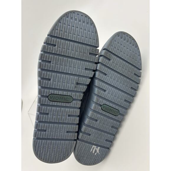 Vionic Uptown Loafers Sneakers Blue Suede Size 7.5 Orthotic Arch Support Comfort - Picture 7 of 16